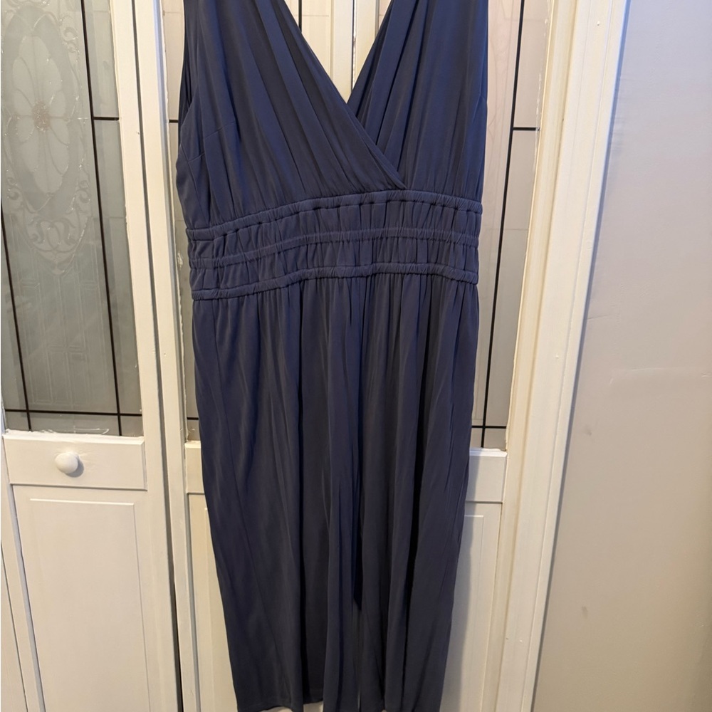 Elegant Navy Blue Sleeveless Romper